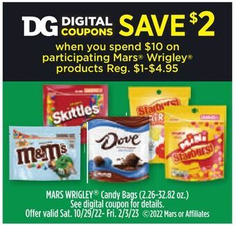 Dollar General Mars wrigley products offer