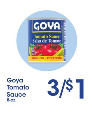 Price Rite Goya tomato sauce offer