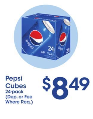 Price Rite Pepsi cubes offer