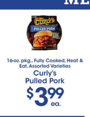 Price Rite Curly's pulled pork offer