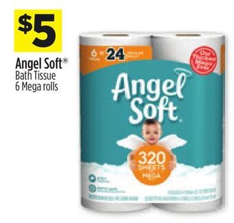 Dollar General Angel soft® bath tissue offer