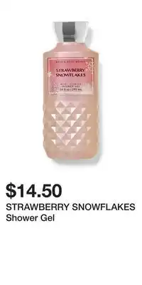 Bath & Body Works Strawberry snowflakes shower gel offer