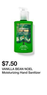 Bath & Body Works Vanilla bean noel moisturizing hand sanitizer offer