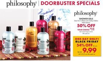 Boscov's Shower gels offer