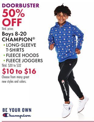 Boscov's Boys 8-20 champion® offer