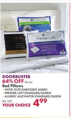 Boscov's Bed pillows offer