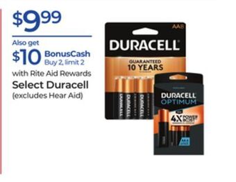 Rite Aid Select duracell offer