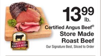The Fresh Grocer Store made roast beef offer