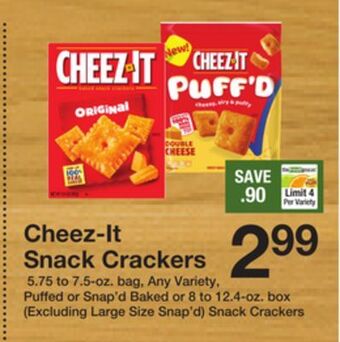 The Fresh Grocer Snack crackers offer