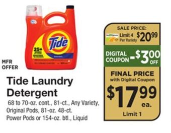 The Fresh Grocer Laundry detergent offer