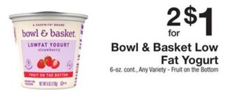 The Fresh Grocer Low fat yogurt offer