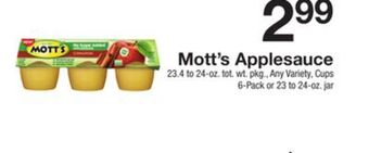 The Fresh Grocer Applesauce offer