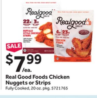 Stop&Shop Real good foods chicken nuggets or strips offer
