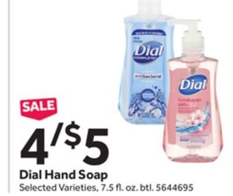 Stop&Shop Dial hand soap offer
