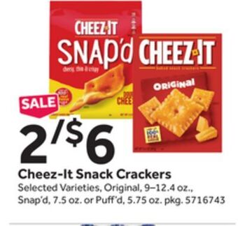 Stop&Shop Cheez-it snack crackers offer