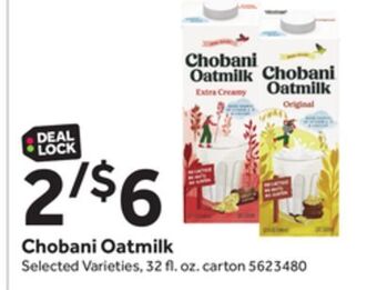 Stop&Shop Chobani oatmilk offer