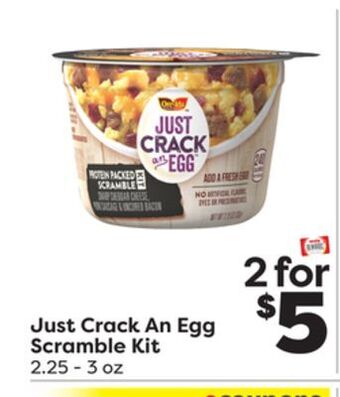 Weis Markets Just crack an egg scramble kit offer