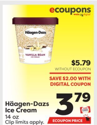 Weis Markets Häagen-dazs ice cream offer