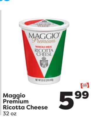 Weis Markets Maggio premium ricotta cheese offer