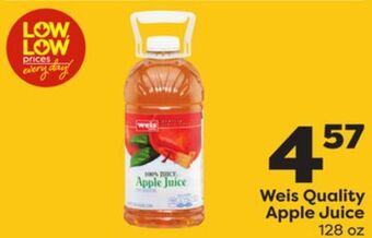 Weis Markets Weis quality apple juice offer