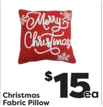 Weis Markets Christmas fabric pillow offer