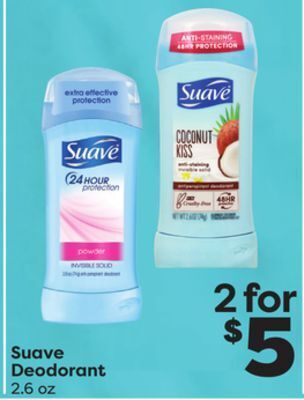 Weis Markets Suave deodorant offer
