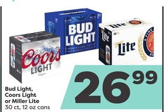 Weis Markets Bud light, coors light or miller lite offer