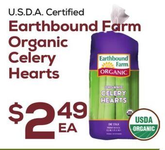 DeCicco & Sons Earthbound farm organic celery hearts offer