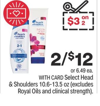 CVS Select head & shoulders 10.6-13.5 oz offer