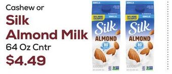 DeCicco & Sons Silk almond milk offer