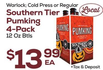 DeCicco & Sons Southern tier pumking 4-pack offer