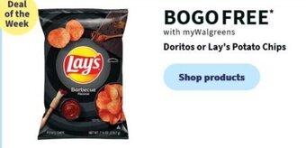 Walgreens Doritos or Lay's Potato Chips offer