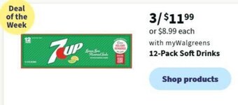 Walgreens 12-Pack Soft Drinks offer