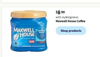 Walgreens Maxwell House Coffee offer