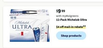 Walgreens 12-Pack Michelob Ultra offer