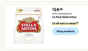 Walgreens 12-Pack Stella Artois offer