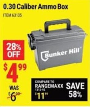 Harbor Freight Tools 0.30 Caliber Ammo Box offer