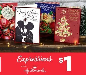 Dollar Tree Holiday greeting cards offer
