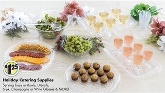 Dollar Tree Holiday catering supplies offer