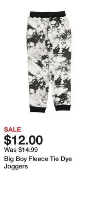 TJ Maxx Big boy fleece tie dye joggers offer