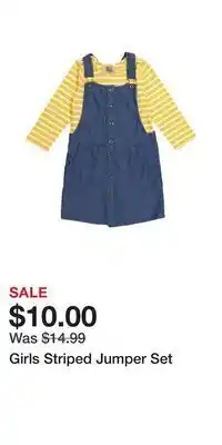 TJ Maxx Girls striped jumper set offer
