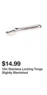 TJ Maxx 12in stainless locking tongs slightly blemished offer