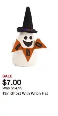 TJ Maxx 13in ghost with witch hat offer