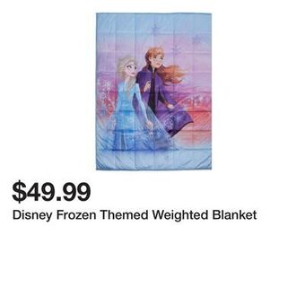 Kmart Disney frozen themed weighted blanket offer