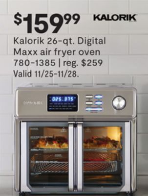 JC Penney Kalorik 26-qt. digital maxx air fryer oven offer