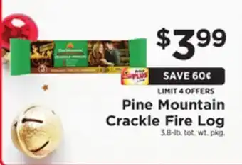 ShopRite Crackle fire log offer