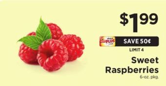 ShopRite Sweet raspberries offer
