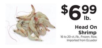 ShopRite Head on shrimp offer