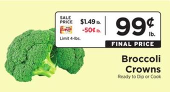 ShopRite Broccoli crowns offer