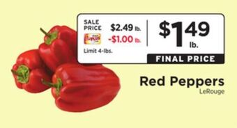 ShopRite Red peppers offer
